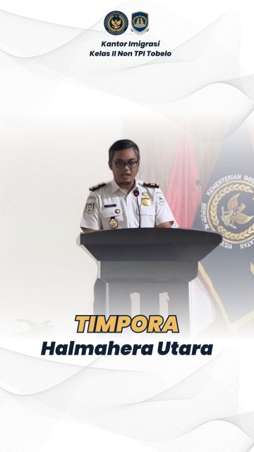 30/06/2026 - Sinergi antarinstansi merupakan kunci dalam mewujudkan pengawasan orang asing yang efektif, sehingga koordinasi dan pertukaran informasi perlu terus diperkuat guna menjaga stabilitas keamanan serta mendukung pembangunan daerah. Dalam rangka mewujudkan hal tersebut, Kantor Imigrasi Kelas II Non TPI Tobelo menyelenggarakan Rapat Koordinasi Tim Pengawasan Orang Asing (TIMPORA) Tingkat Kabupaten Halmahera Utara dengan mengusung tema "Imigrasi untuk Rakyat melalui Sinergi Lintas Instansi dalam Tim Pengawasan Orang Asing". Kegiatan ini dihadiri oleh unsur Forum Koordinasi Pimpinan Daerah (Forkopimda) Kabupaten Halmahera Utara, instansi vertikal, perangkat daerah, serta anggota TIMPORA sebagai wadah untuk memperkuat koordinasi, menyamakan persepsi, dan meningkatkan kolaborasi dalam pengawasan keberadaan serta aktivitas orang asing di wilayah Kabupaten Halmahera Utara demi terciptanya keamanan, ketertiban, dan penegakan hukum keimigrasian yang optimal.

#ditjenimigrasi #hendarsammarantoko #imigrasitobelo #timpora #halut