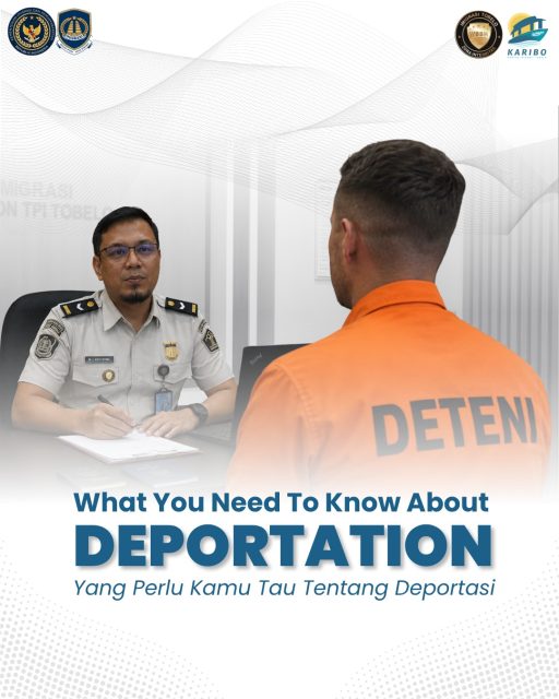 Deportation is an immigration administrative action that removes a foreign national from the territory of Indonesia for violating immigration laws and regulations.
A foreign national may be deported for reasons such as:
✈️ Entering or staying in Indonesia without valid immigration documents.
📄 Misusing a stay permit or engaging in activities inconsistent with the purpose of the permit.
⚖️ Violating Indonesian laws and regulations.
🛂 Posing a threat to public order, national security, or failing to comply with applicable laws.
Always comply with Indonesian immigration regulations during your stay. Understanding and following the rules helps maintain public order, security, and national sovereignty.
#kemenimipas #ditjen_imigrasi #visa #hendarsammarantoko #deportasi