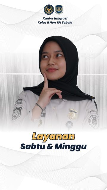 ‼️PELAYANAN KAMI HADIR DI SABTU & MINGGU
Untuk Sobat Karibo yg sibuk di hari senin sampai jum’at, dalam rangka menyambut Hari Kemerdekaan Indonesia, kami buka pelayanan paspor di hari Sabtu & Minggu dari jam 08:00 - 12:00 WIT. Persiapkan dokumen kalian langsung aja ke kantor kami.
#kemenimipas #ditjen_imigrasi #visa #paspor #hendarsammarantoko