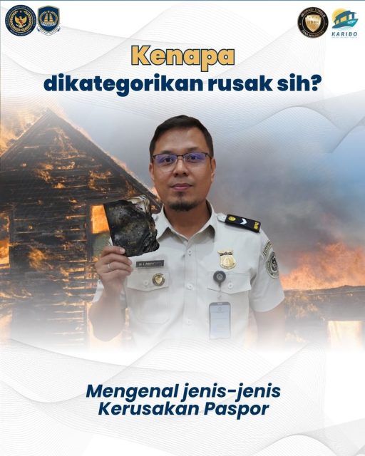 Inget loh yaaa… Kalo sampe rusak denda Rp500.000. Tetapi denda penggantian paspor rusak bisa menjadi Rp0 (nol rupiah) apabila kerusakan tersebut disebabkan oleh keadaan kahar (force majeure) seperti bencana alam atau kejadian di luar kendali manusia.
#kemenimipas #ditjen_imigrasi #visa #paspor #hendarsammarantoko