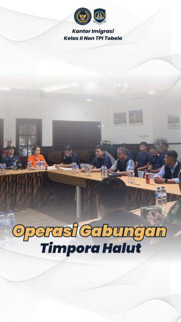 Rabu (07/10/2026)-Tim Pengawasan Orang Asing (TIMPORA) Kabupaten Halmahera Utara melaksanakan operasi gabungan di PT Nusa Halmahera Minerals (NHM).

Kegiatan ini melibatkan Kantor Imigrasi Kelas II TPI Halmahera Utara, Polres Halmahera Utara, Kodim 1508 Halmahera Utara, Kejaksaan Negeri Halmahera Utara, Bakesbangpol, Disnakertrans, Disdukcapil, Dinas Pariwisata, serta DPMPTSP Kabupaten Halmahera Utara.

Operasi diawali dengan briefing teknis, kemudian tim bergerak menuju PT NHM dan berkoordinasi dengan pihak manajemen perusahaan.

Di lokasi, tim melakukan pemeriksaan dokumen keimigrasian dan izin tinggal terhadap 5 orang Tenaga Kerja Asing berkewarganegaraan Australia, Afrika Selatan, dan Selandia Baru.

Hasil pemeriksaan menunjukkan seluruh dokumen keimigrasian lengkap, masih berlaku, dan sesuai dengan kegiatan yang dilakukan.

Kegiatan berlangsung tertib, aman, dan lancar, sebagai bentuk sinergi antarinstansi dalam memperkuat pengawasan orang asing, mewujudkan tertib administrasi keimigrasian, serta menjaga stabilitas keamanan di wilayah Halmahera Utara.

#kemenimipas #ditjen_imigrasi #reelsinstagram #paspormudah #dirjen_imigrasi #hendarsammarantoko #timpora #imigrasitobelo #imigrasi #imigrasiindonesia