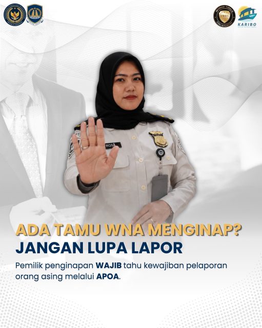 Info penting bagi para pemilik/pengelola hotel. Jangan sampai dikurung atau didenda karena tidak melapor adanya orang asing yg menginap yaa...

#kemenimipas #ditjen_imigrasi #reelsinstagram #paspor #hendarsammarantoko
